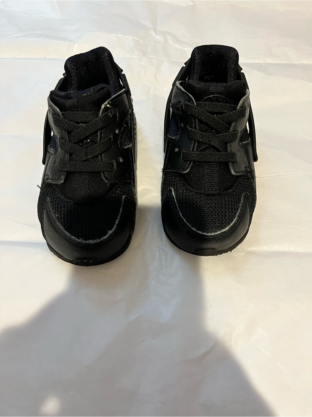 Nike Kids Black Mesh & Synthetic Sneakers